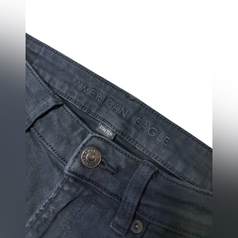 American Eagle Black Mom Jeans Size 6 Long - Picture 7 of 8